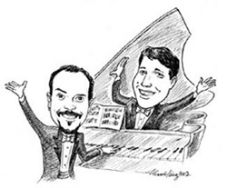 Caricature of Ben and Brad