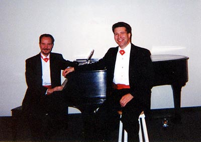 Brad and Ben with Richard Rodgers piano