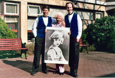 Ben & Brad with Ziegfeld Girl Doris Eaton Travis