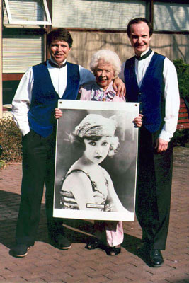 Ben & Brad with Ziegfeld Girl Doris Eaton Travis